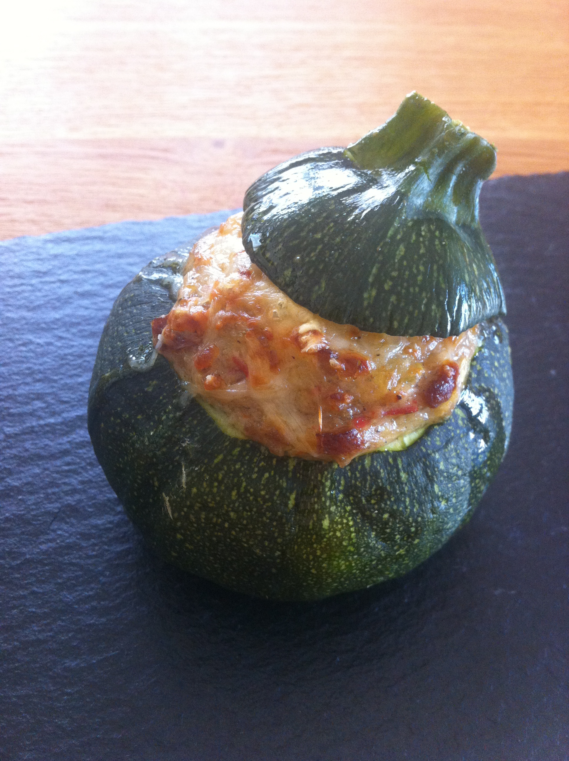 CALABACINES REDONDOS GRATINADOS